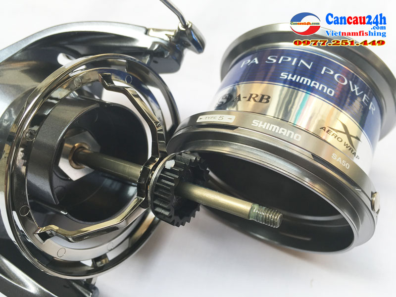 Máy câu cá Shimano Spin Power 5000-8000, Power Aero Spin Power 5-8